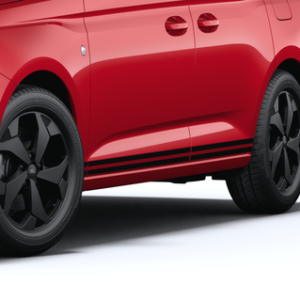 Platišče iz lahke zlitine 17" s 5 kraki, črne barve